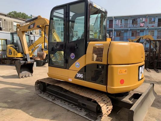 Cina 0,3m3 Bucket 5800kg Caterpillar 306D Excavator Crawler Bekas pemasok