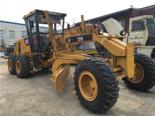 Cina 123KW 2000rpm Power Caterpillar 12H Road Grader Bekas pemasok