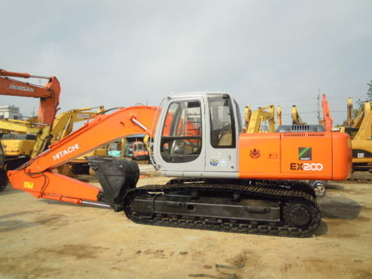 Pemindahan 6.5L Japan Hitachi EX200-5 Ekskavator Crawler Bekas pemasok