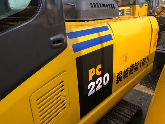 5.5km / H Kecepatan 107KW PC220-7 Crawler Digunakan Komatsu Excavator pemasok