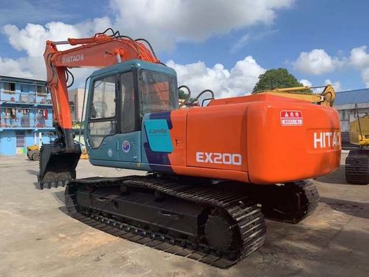 Jam Kerja 4074h 0.8cbm EX200-3 Excavator Hitachi Bekas pemasok