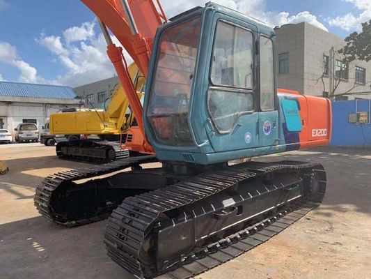 Jam Kerja 4074h 0.8cbm EX200-3 Excavator Hitachi Bekas pemasok