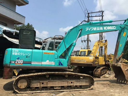 SK200-6 Jam Kerja 3798h 0.7m3 Bucket Bekas Kobelco Excavator pemasok