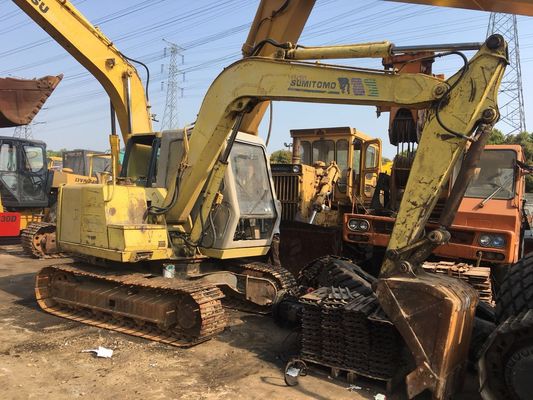 Ukuran Sepatu 400mm 6ton Sumitomo SH60 Mesin Excavator Bekas pemasok