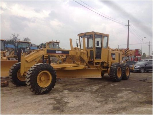 Kapasitas 10.3L 123KW Caterpillar 140G Motor Grader Bekas pemasok