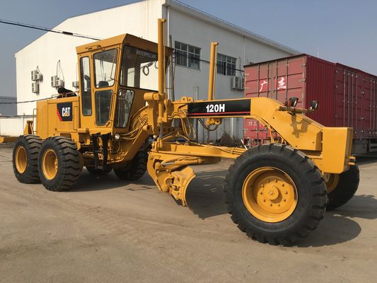 Kapasitas 10,3L 21000kg Caterpillar 120H Motor Grader Bekas pemasok