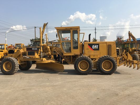 Kapasitas 10,3L 21000kg Caterpillar 120H Motor Grader Bekas pemasok