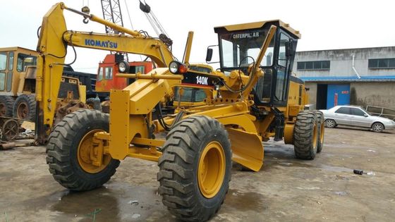 Kapasitas 7,2L 17510kg Caterpillar 140K Motor Grader Bekas pemasok