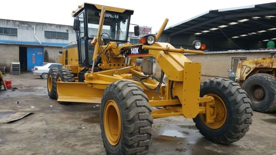 Kapasitas 7,2L 17510kg Caterpillar 140K Motor Grader Bekas pemasok