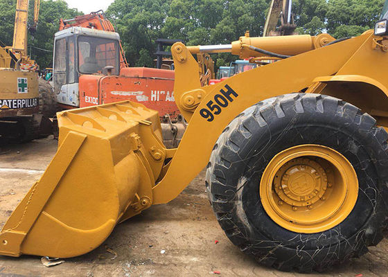 162kw Nilai Beban 5000kg CAT 950H Wheel Loader Tangan Kedua pemasok