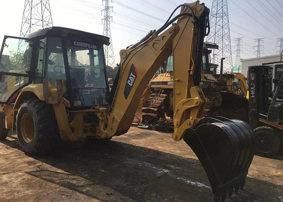 CAT 420F Backhoe Loader Bucket 3.3m3 Roller Jalan Tangan Kedua pemasok
