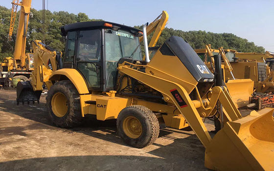 CAT 420F Backhoe Loader Bucket 3.3m3 Roller Jalan Tangan Kedua pemasok