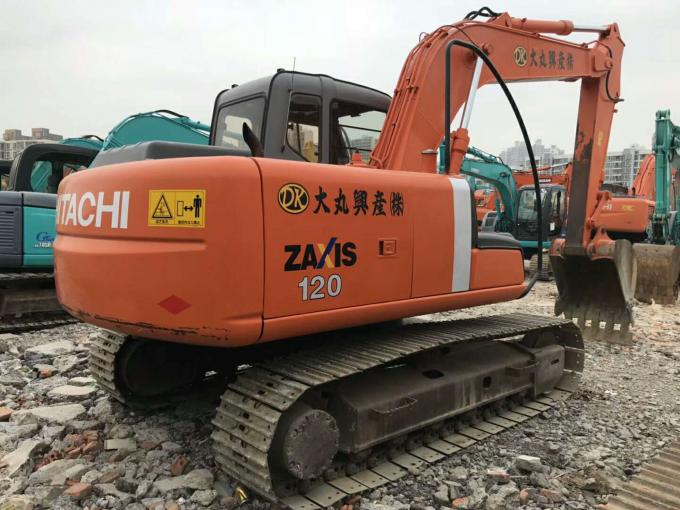 Ukuran Sepatu 600mm 2013 Tahun 12 Ton ZX120 Excavator Hitachi Bekas 0