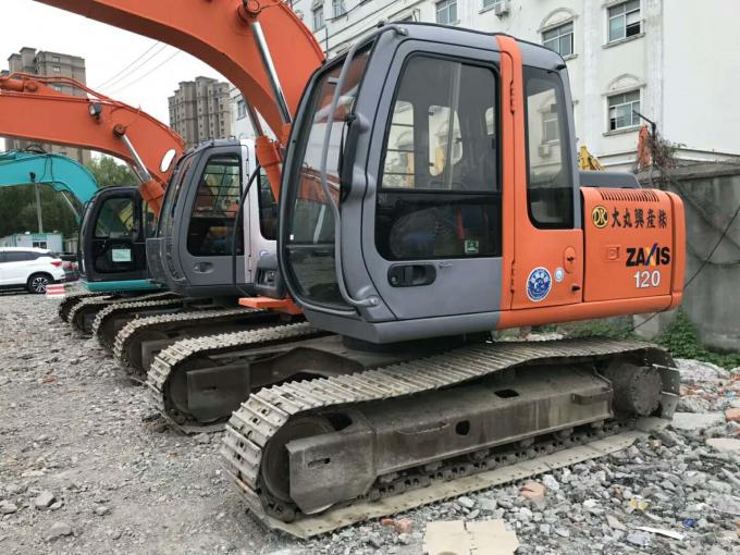 Ukuran Sepatu 600mm 2013 Tahun 12 Ton ZX120 Excavator Hitachi Bekas 1