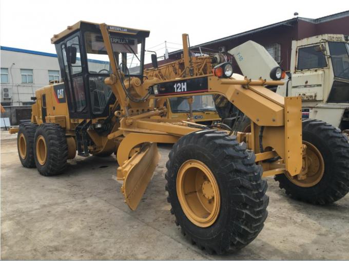 123KW 2000rpm Power Caterpillar 12H Road Grader Bekas 0