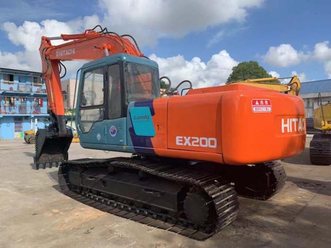 Jam Kerja 4074h 0.8cbm EX200-3 Excavator Hitachi Bekas 0