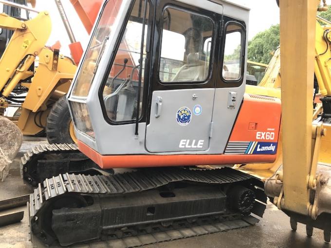 6000kg 0,3CBM Kecepatan 5km / H EX60-1 Penggali Hitachi Tangan Kedua 0