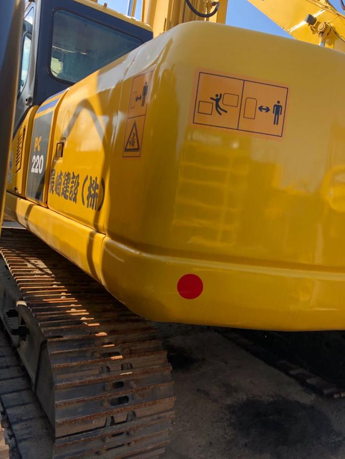 5.5km / H Kecepatan 107KW PC220-7 Crawler Digunakan Komatsu Excavator 2